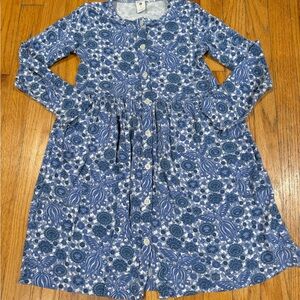 Kate Quinn Blue and White Cuffed Sleeve Sundress